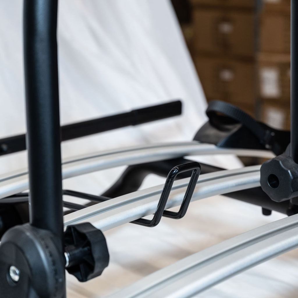 Cykelhållare Turtle Nordic – Dragkrok – För 4 cyklar – Låsbar & fällbar