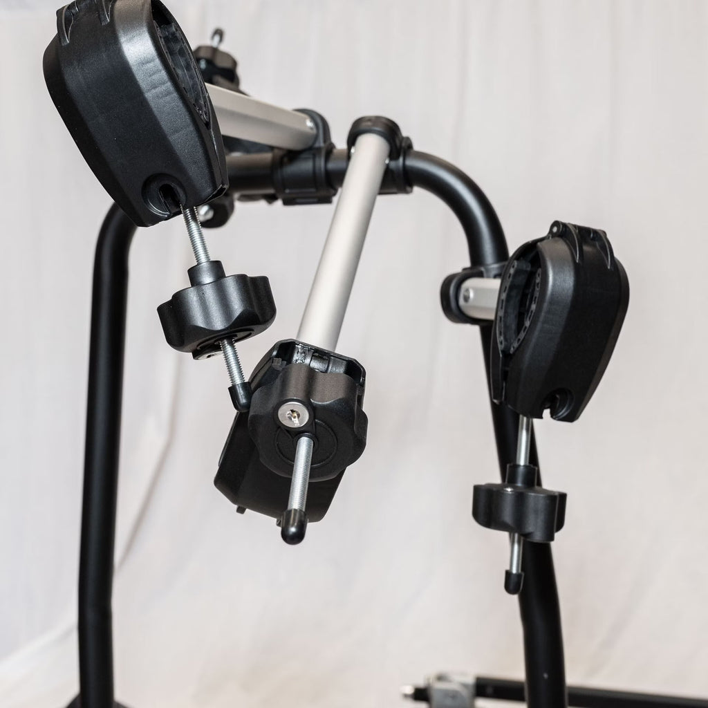 Cykelhållare Turtle Nordic – Dragkrok – För 4 cyklar – Låsbar & fällbar