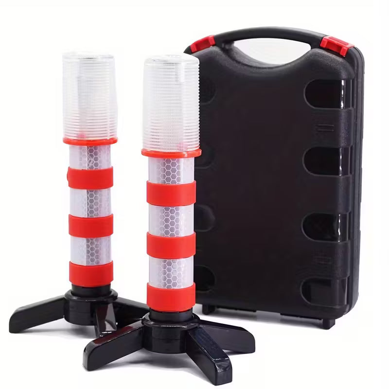 LED Varningsljus 2-pack – Magnetfäste, Förvaringslåda, Bil/Båt/Lastbil