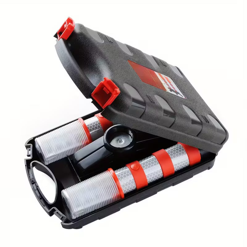 LED Varningsljus 2-pack – Magnetfäste, Förvaringslåda, Bil/Båt/Lastbil