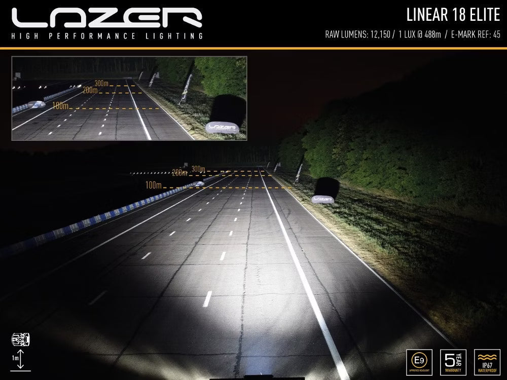 Lazer Linear 18 Elite Grillkit Ford Transit Connect 2018–2023 | LED-ramp 12150 lm