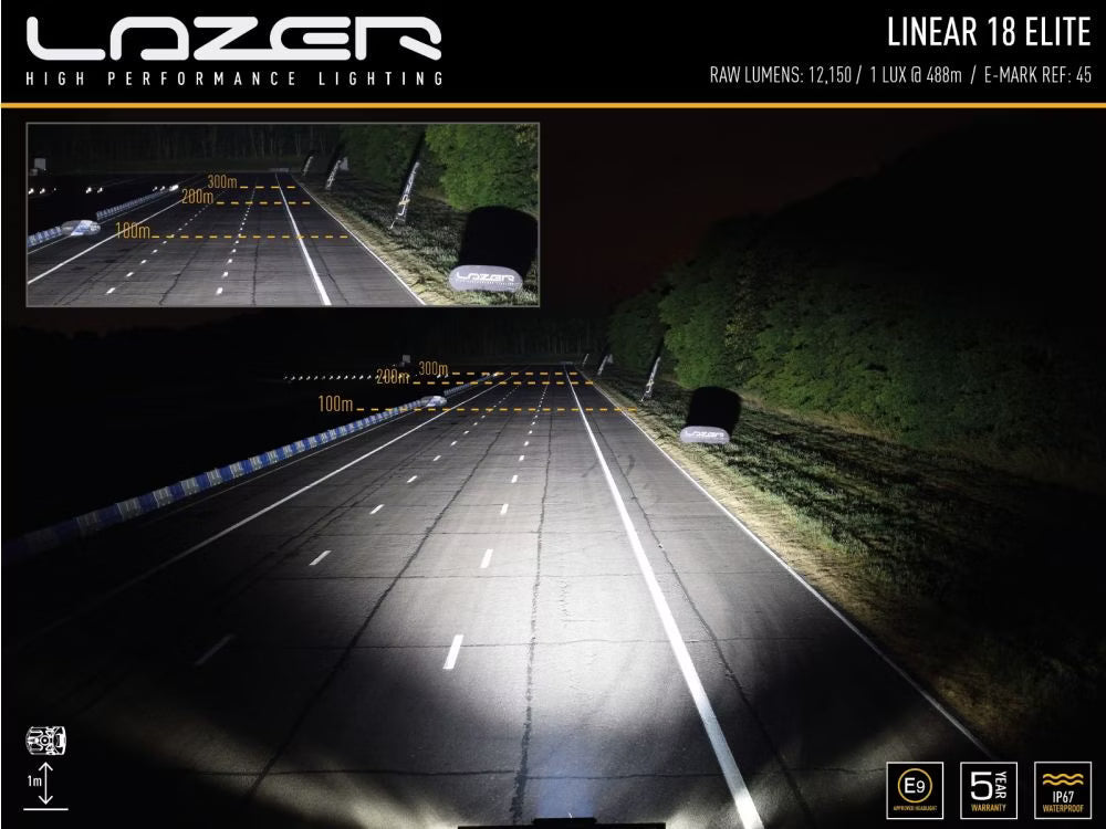 Lazer Linear 18 Elite Grillkit VW Golf Mk8 2020– | LED-ramp 12150 lm