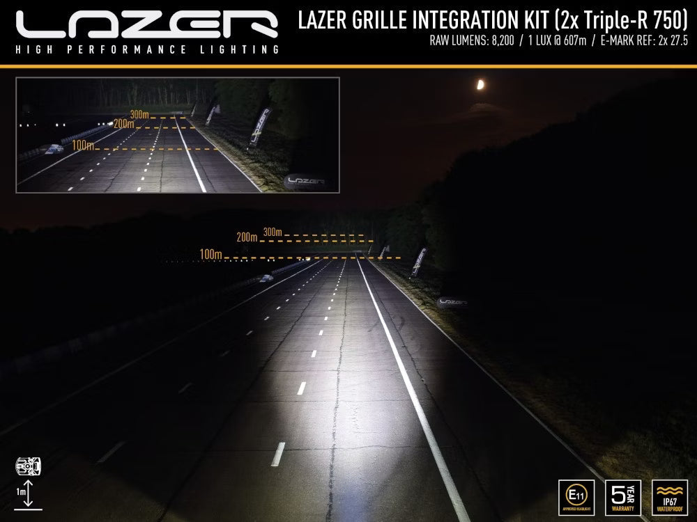Grillkit Lazer Triple-R 750 Gen2 – Passar Toyota Hilux 2017–2020