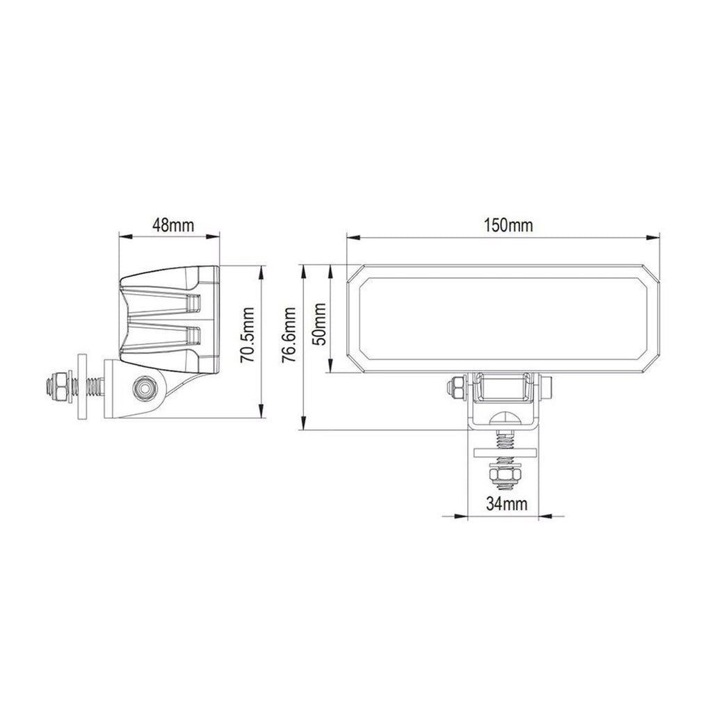 Razor Workers Edition 24W – Arbetsljus & backljus, E-märkt IP68