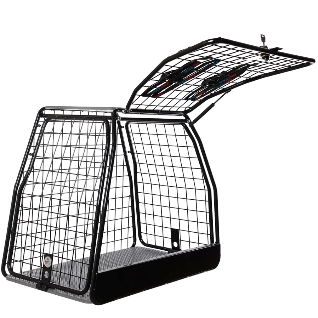 Hundbur för Bil Artfex Medium Gavel – Svensktillverkad för Kortare Bagageutrymmen