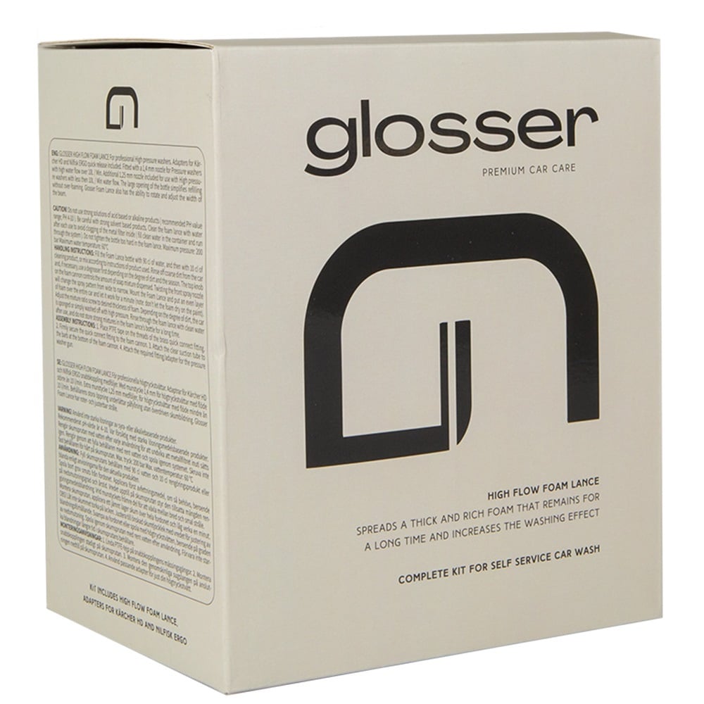 Glosser High Flow Foam Lance – Skumlans för högtryckstvätt