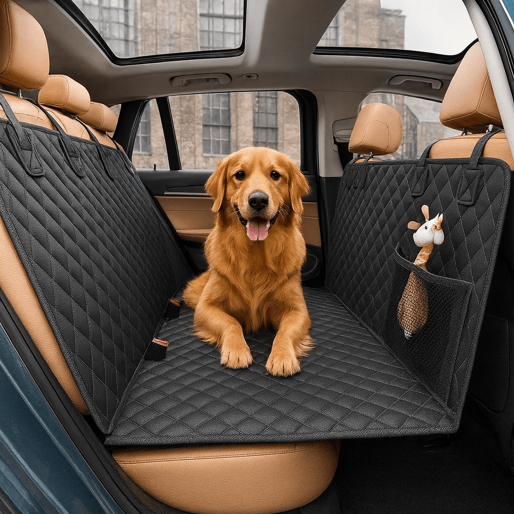Hundskydd för Bil – Vattentätt & Slitstarkt Baksätesskydd