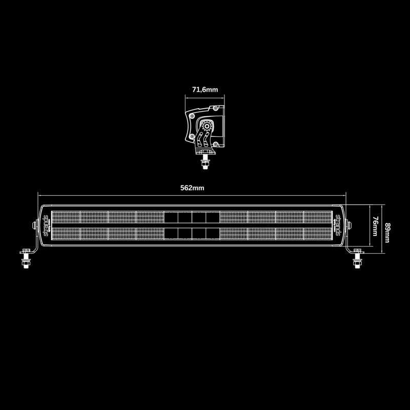 Siberia DR LED-ramp 22″ – 6 316 lm, 1 lux @ 424 m